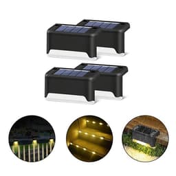 4-Pakkaus Aurinkokennovalaisimia terassin porrasaskelmiin