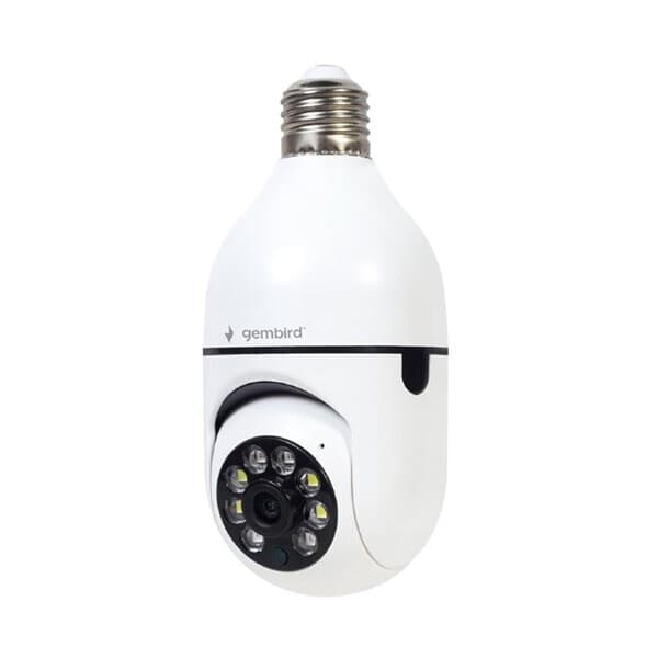 WiFi-kamera med E27-stik, 1080p, roterende og Tuya-kompatibelt
