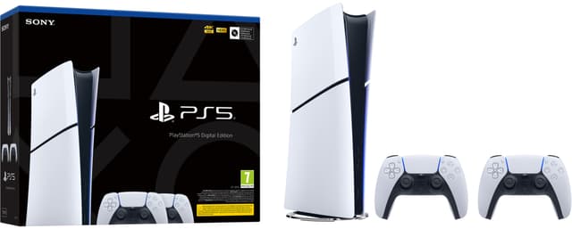 PlayStation 5 Slim Digital Edition (To DualSense-pakke)