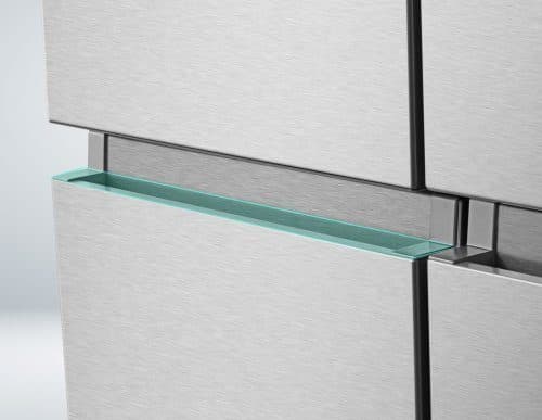 Upotettu metallikahva