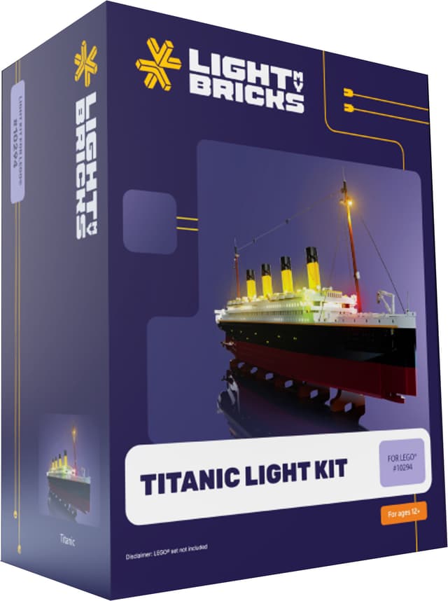 Light My Bricks Titanic lyskit 10294