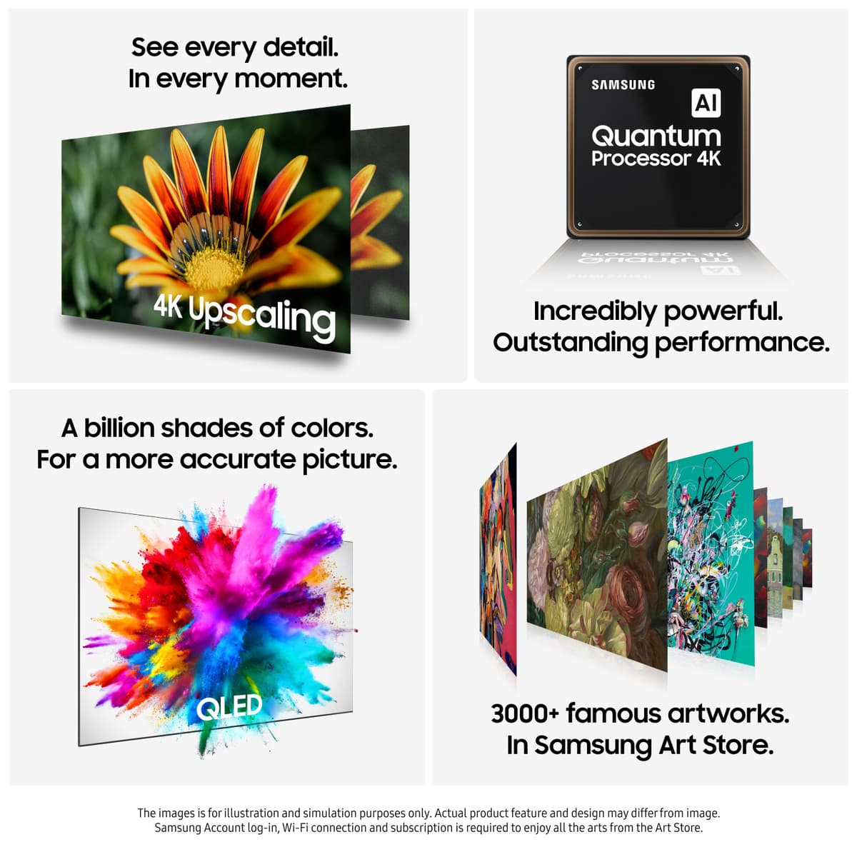 Samsung 50” QEF1 4K QLED Smart-TV (2025) - Elkjøp