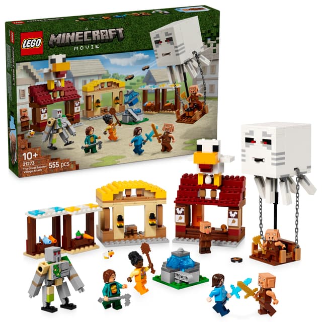 LEGO Minecraft Hornanhenki-kuumailmapallon hyökkäys kylään 21273