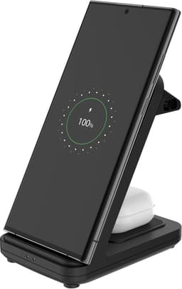 Fixed 2in1 Universal trådlös laddningsstation (svart)