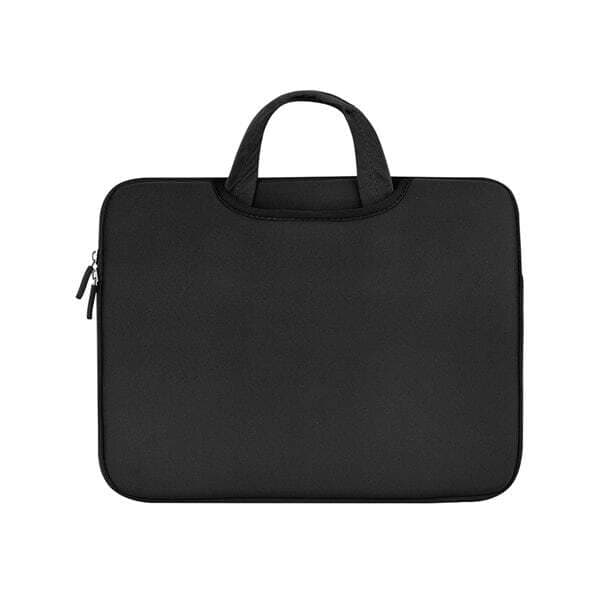 Laptopväska 14"" – svart, stänkskyddad neopren med bärhandtag