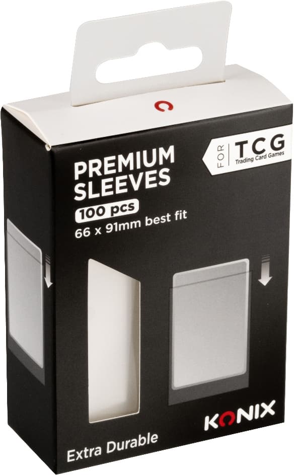 Konix Premium Fit-fodral för samlarkortspel (100-pack)