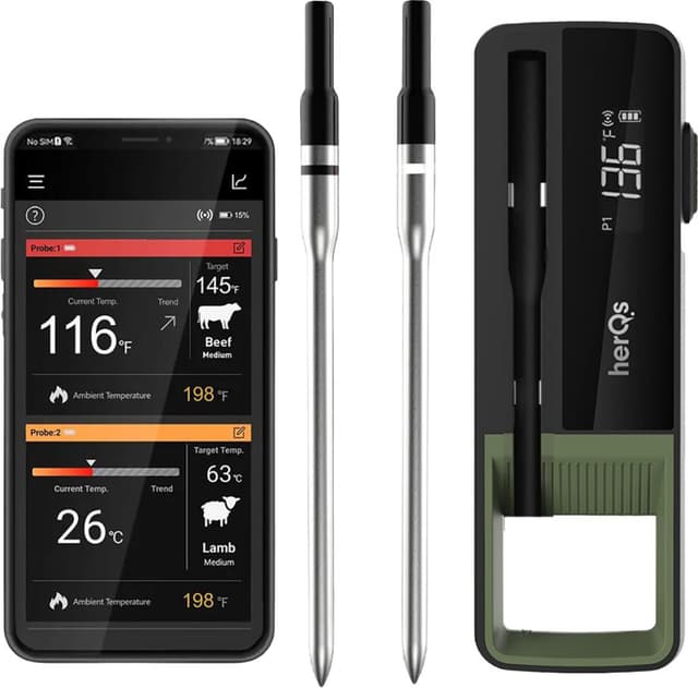 HerQs Double Max grilltermometer