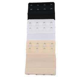 BH-forlengelse Hvit / Svart / Beige 3-pakning