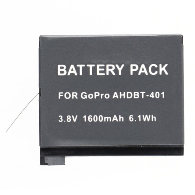 Batteri til GoPro Hero 4 kamera 3.8.0V 1600mAh AHDBT-401 erstatningsbatteri