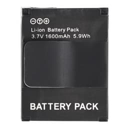 Batteri til GoPro Hero 3 kamera 3,7V 1600mAh AHDBT-201/301 erstatningsbatteri