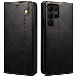 Till Samsung Galaxy S25 Ultra Plånboksfodral  - Svart