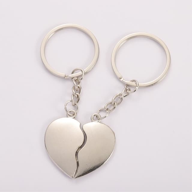 1 par kærlighed nøgleringe Nøglering Valentines Broken heart Hearts