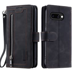 Til Google Pixel 9A Etui med Lynlåslomme og 9 Kortlommer
