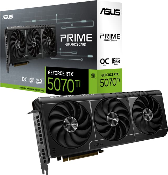 GeForce RTX 5070 Prime OC White - 12GB GDDR7 RAM - Grafikkort