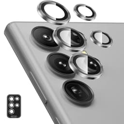 Til Samsung Galaxy S25 Ultra Kameralinsebeskytter ENKAY Metalring Linsefilm