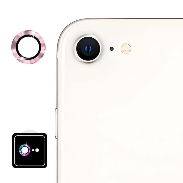Til iPhone 16e Kameralinsebeskytter ENKAY Hat-Prince Metalring Linsefilm