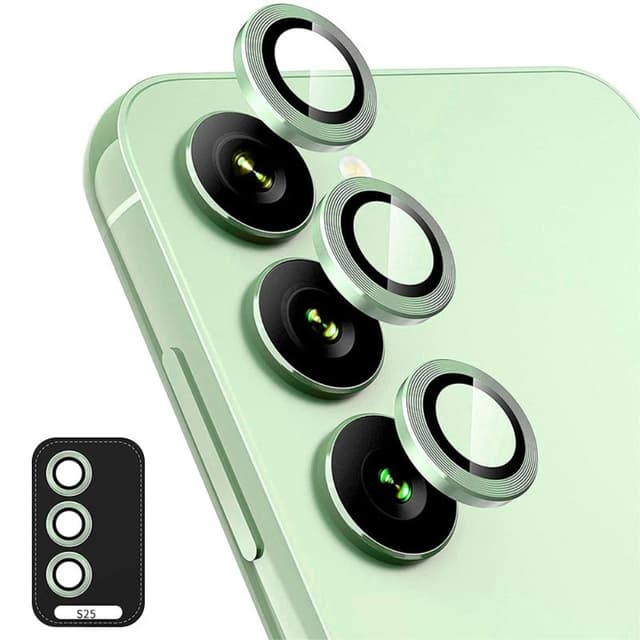 Til Samsung Galaxy S25+ Kameralinsebeskytter ENKAY Metalring Linsefilm