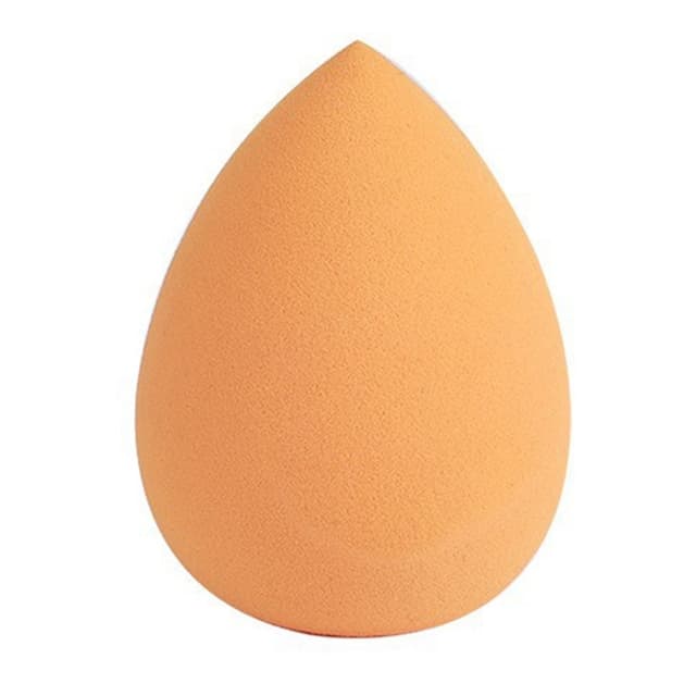 2 stk Makeup Sponge Blender Teardrop Beauty Egg Cleansing Puff Skin Care - Orange
