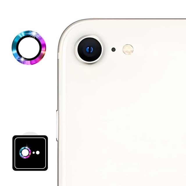 Til iPhone 16e Kameralinsebeskytter ENKAY Hat-Prince Metalring Linsefilm