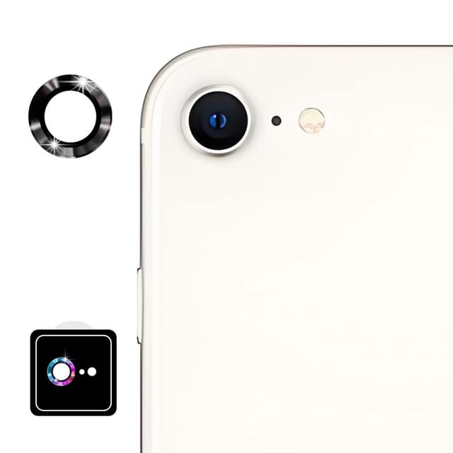 För iPhone 17e / 16e Kameralinsskydd ENKAY Hat-Prince Metallring Linsfilm