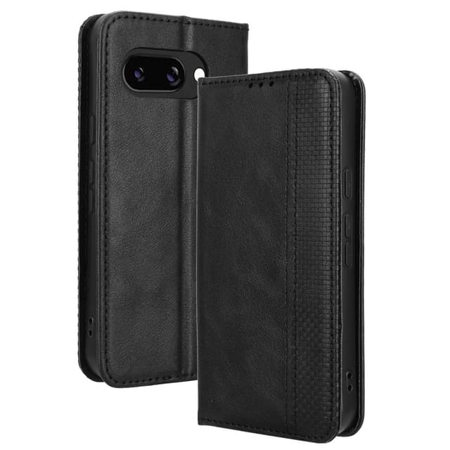 För Google Pixel 9A Plånboksfodral Exklusivt Svart