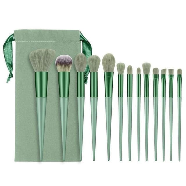 13 st Makeup Brush Set Kosmetiska borstar Soft Fiber Foundation Kontur -