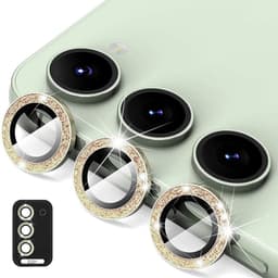 ENKAY Til Samsung Galaxy S25+ Kamera Linsebeskytter Hærdet Glas Glitter