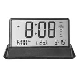 LED-skjerm digital vekkerklokke med temperaturkalender-snooze-funksjon