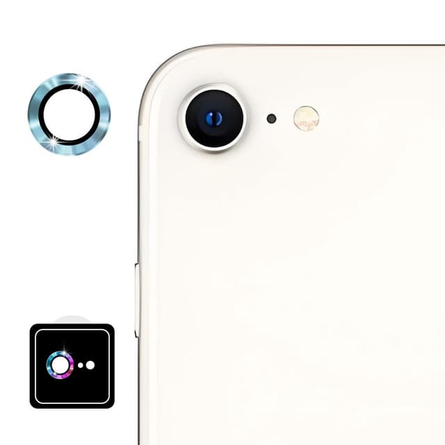 För iPhone 17e / 16e Kameralinsskydd ENKAY Hat-Prince Metallring Linsfilm