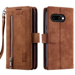 Til Google Pixel 9A Deksel med glidelås og 9 kortspor