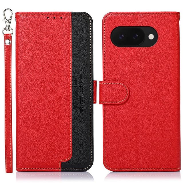 KHAZNEH Til Google Pixel 9A Pung Etui Litchi Struktur Telefoncover