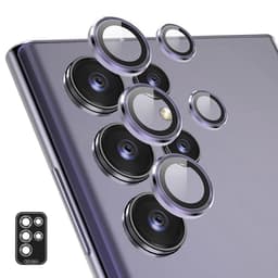 Til Samsung Galaxy S25 Ultra Kameralinsebeskytter ENKAY Metalring Linsefilm