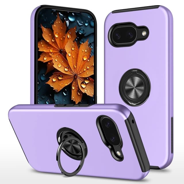 Google Pixel 9A sormenrengasjalustan hybridikotelo