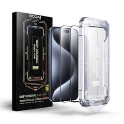 BOOM iPhone 15 Pro Härdat Glas Skärmskydd - 2 Pack
