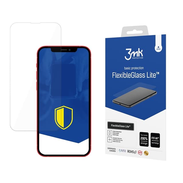 3MK iPhone 15 Plus Hybrid Okrossbart Glas FlexibleGlass Lite