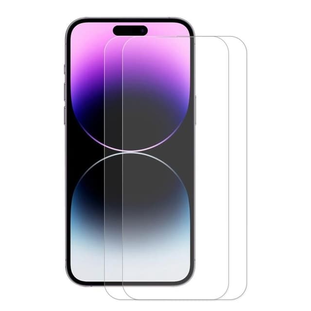 [2-PACK] iPhone 14 Pro Härdat Glas Skärmskydd - Clear