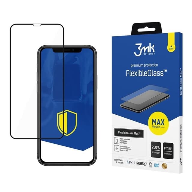3MK iPhone Xr Hybrid Okrossbart Glas FlexibleGlass
