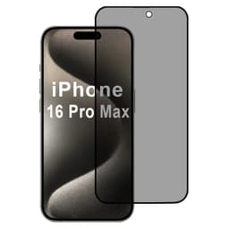 iPhone 16 Pro Max Härdat Glas Skärmskydd Privacy - Svart