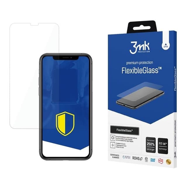 3MK iPhone 11 Pro Max Hybrid Okrossbart Glas FlexibleGlass