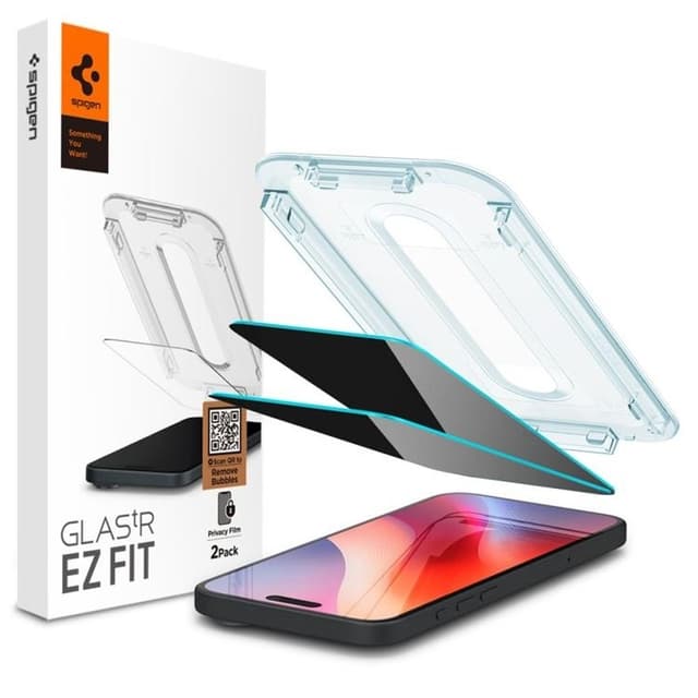 [2-Pack] Spigen iPhone 16 Pro Max/17 Pro Max Skärmskydd Härdat glas Privacy