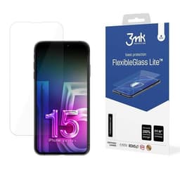 3MK iPhone 15 Hybrid Okrossbart Glas FlexibleGlass Lite
