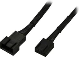 AKASA forlængerkabel til 4-pins PWM-blæsere, 0,3m, sort
