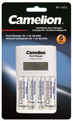 Camelion BC-1012 Batterilader med batterier