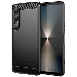 Børstet silikone cover Sony Xperia 1 VII - Sort