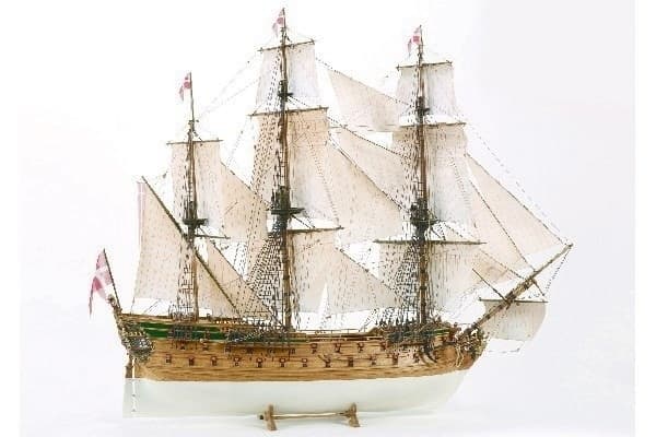 1:75 Norske Løve - Skrog av tre
