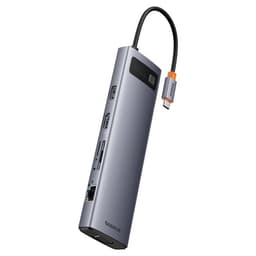 Baseus 11in1 HUB USB-C Till USB-C / 3x USB-A 3.0 - Grå
