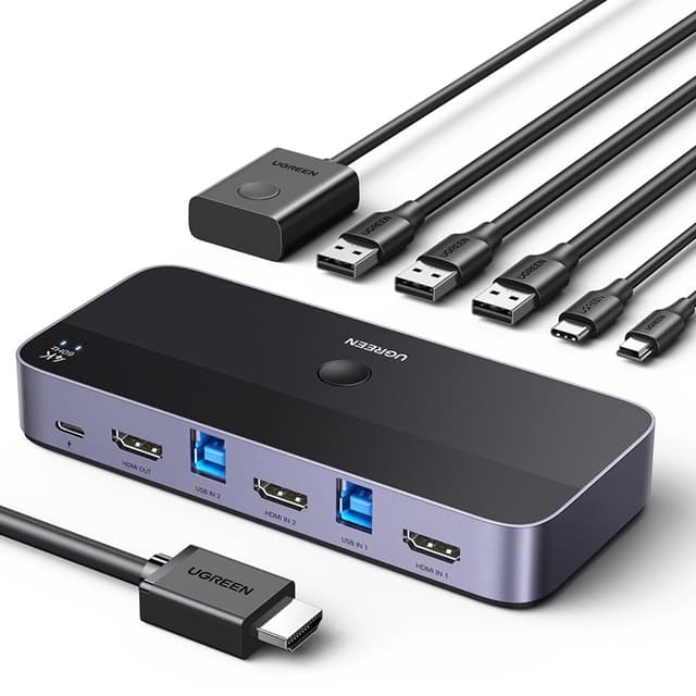 Ugreen CM664 HUBB HDMI Switch 2in1 KVM Switch