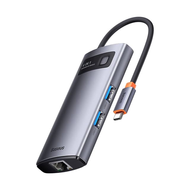Baseus Hub 4in1 USB Type-C - Grå
