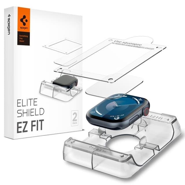 [2-Pack] Spigen Apple Watch 42mm Series 10 Skärmskydd Elite Shield