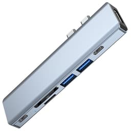 Tech-Protect V5-Hub Adapter 7in1 - Grå